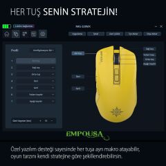 IMG-328MX Oyuncu Mouse | 7D Makro Tuş, RGB Led, 7200 DPI, Type-C Şarjlı Gaming Mouse