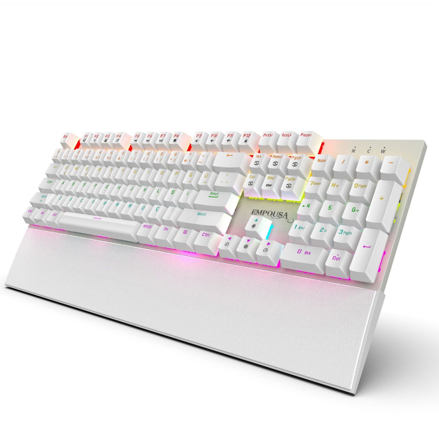 Inca IKG-456 Mekanik Klavye | Blue Switch, 19 Rainbow Led, Full Anti-Ghosting, Mıknatıslı Bilek Desteği