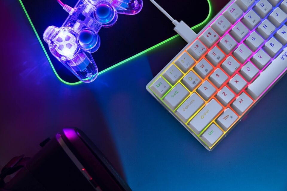 Inca IKG-453 Empousa 68 Keys Red Switch Full Rainbow Mechanical Keyboard