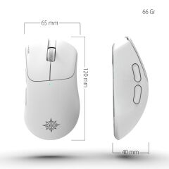 IMG-329MX Oyuncu Mouse 12000 DPI | RGB, Laser Sensör, 6D Tuş, Kablosuz Kablolu, Type-C Şarj
