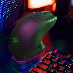 IMG-326MX 8000 DPI 6D Makro Tuşlu RGB LED Bluetooth + 2.4G + Kablolu Şarjlı Gaming Mouse 300mAh