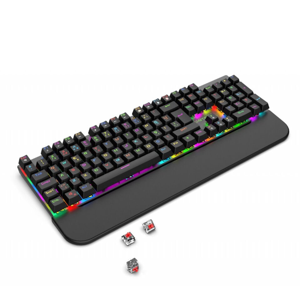 IKG-443 Empousa Red  Switch Tam RGB Yazılım Mekanik Klavye