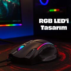 IMG-351 Empusa RGB Led 12800 Dpi 12 Tuş Makrolu Programlanabilir Gaming Mouse