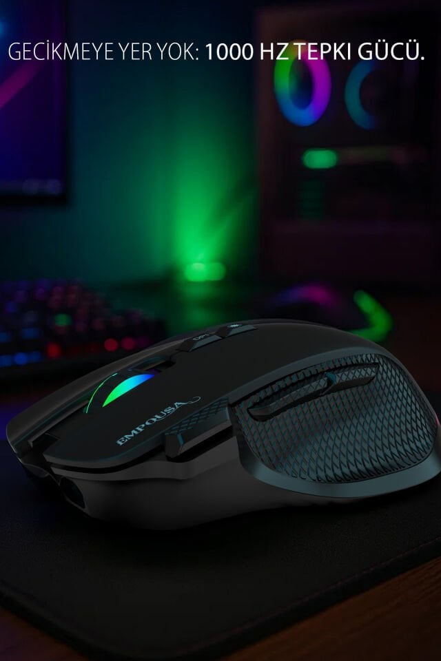 IMG-GT-22 Oyuncu Mouse Empousa – 8 Programlanabilir Tuş, BT5.3/2.4G/Kablolu, 7200 DPI, RGB