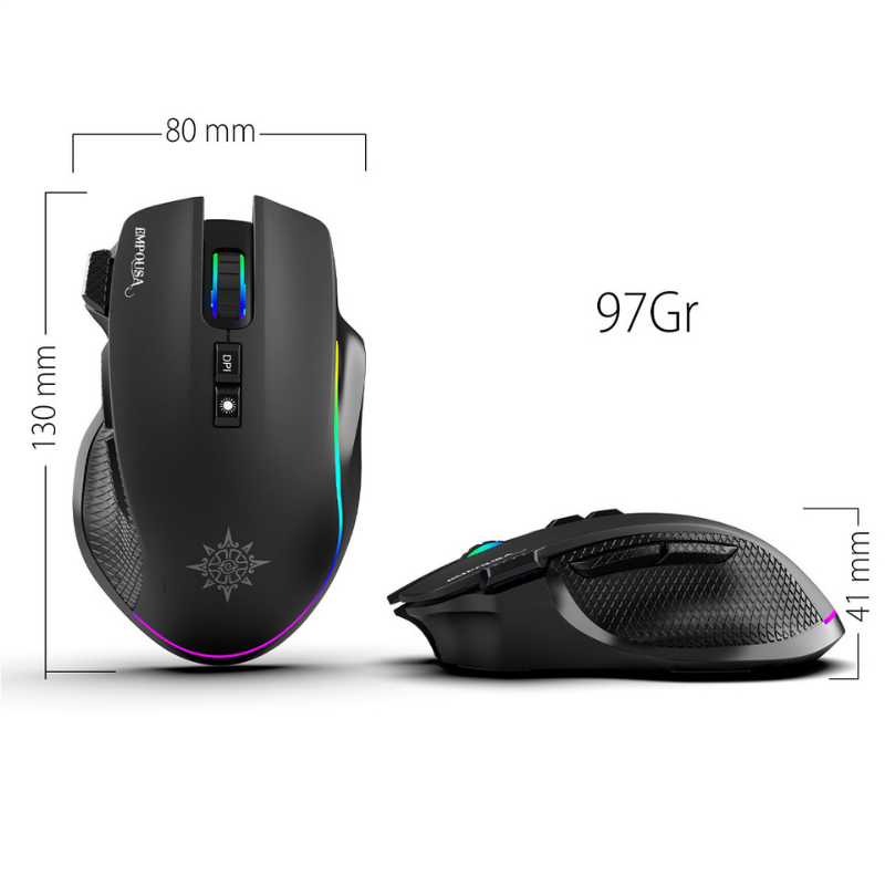 IMG-GT-22 Oyuncu Mouse Empousa – 8 Programlanabilir Tuş, BT5.3/2.4G/Kablolu, 7200 DPI, RGB