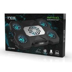INC-614Gms Empousa 5 Adet Mavi Led Fan 2600Rpm 9 ''-17'' Gaming Notebook Soğutucu
