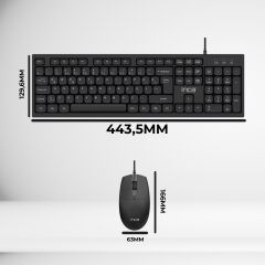 IMK-376T Kablolu Türkçe Q Klavye Mouse Seti
