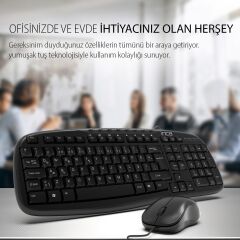 IMK-384U Usb Q Klavye&-Mouse Set,Siyah
