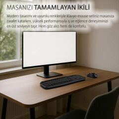 IMK-384U Usb Q Klavye&-Mouse Set,Siyah