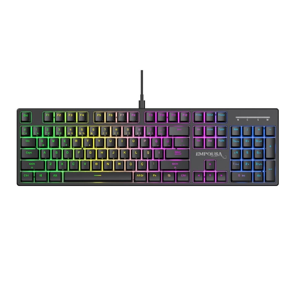 IKG-440T Mavi Switch Mekanik Klavye RGB 16 Efekt | 104 Tuş Kablolu Anti-Ghosting Windows/Mac Uyumlu