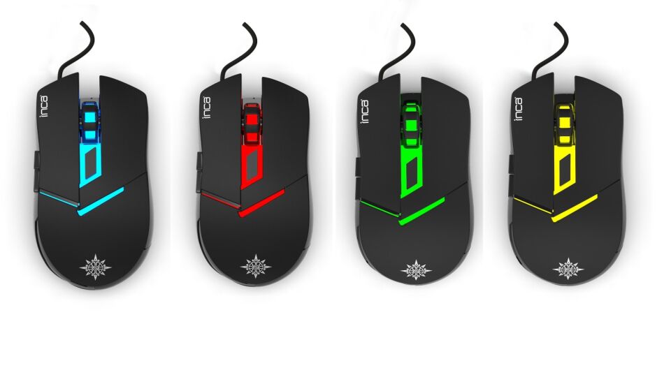 IKG-448 Pro Gamer 4-Color LED Gaming Klavye & 6D RGB Mouse Set | 105 Tuş USB Bağlantı 1.5m Örgü Kablo