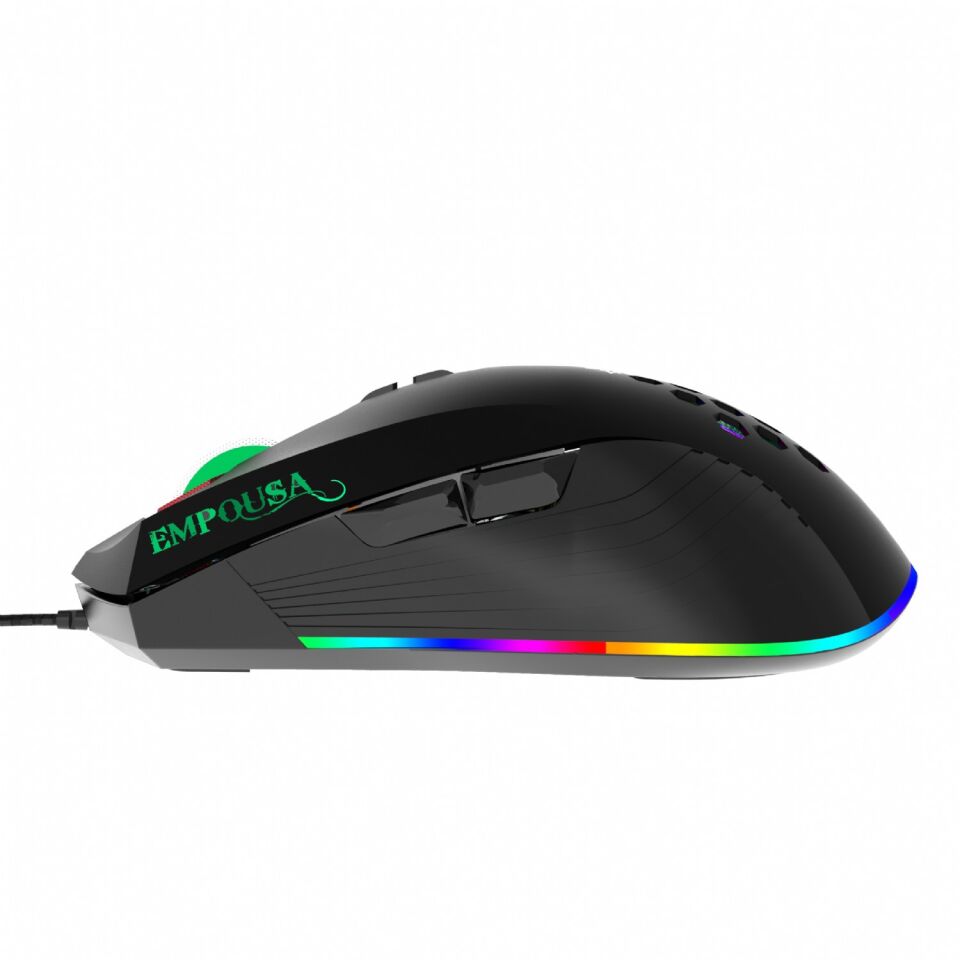 IMG-347 RGB Gaming Mouse | 7200 DPI, 8 Tuş 12 Işık Modu 20G Hızlanma 1.5M Örgü Kablo