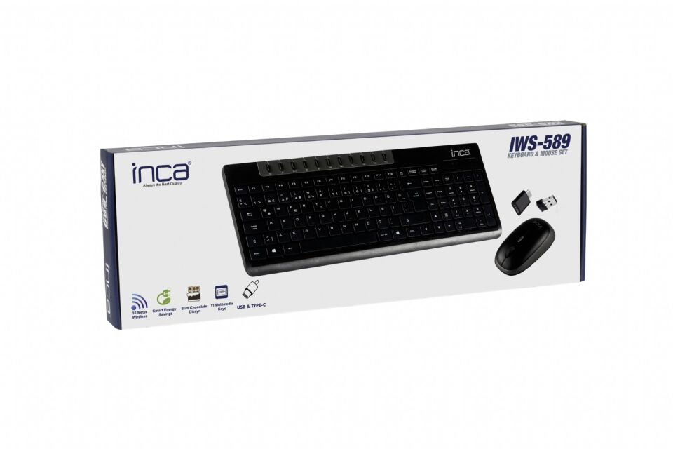 Inca Iws-589 Wireless Multimedia Super Cosy Klavye & Mouse Set