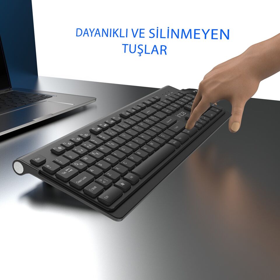 Inca Iws-519 Wireless Multimedia Slim Chocolate Dizayn Klavye & Mouse Set