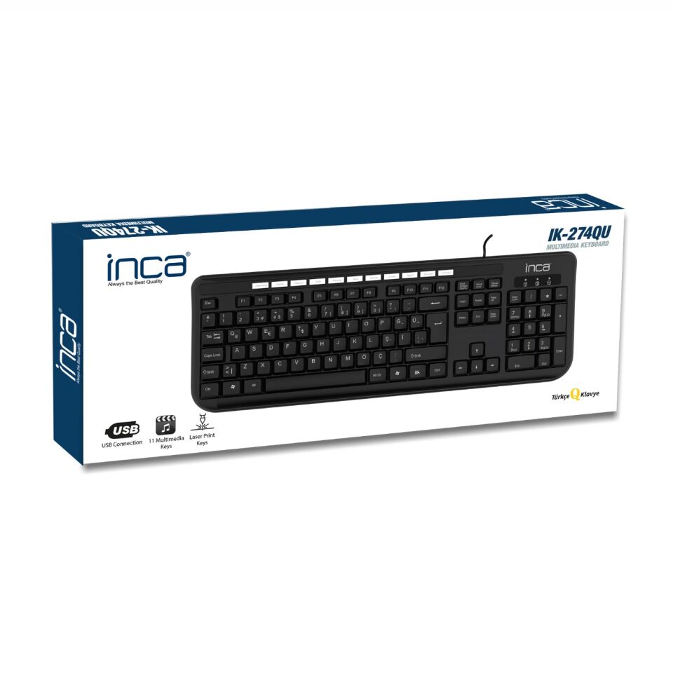 Inca IK-274QU Multimedya Q-usb Klavye