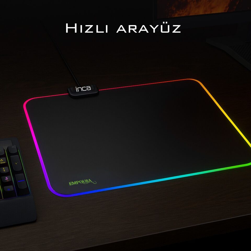 IMP-024 EMPOUSA RGB 7 LED MEDIUM MOUSEPAD