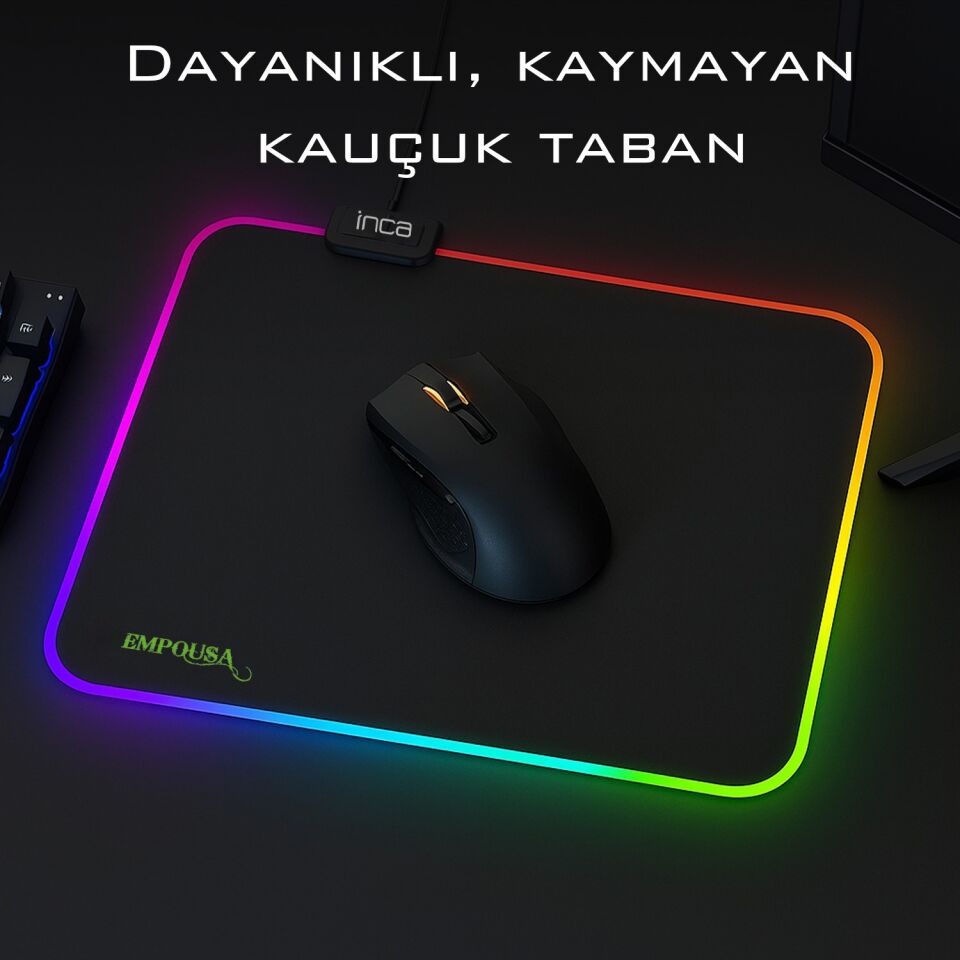 IMP-024 EMPOUSA RGB 7 LED MEDIUM MOUSEPAD