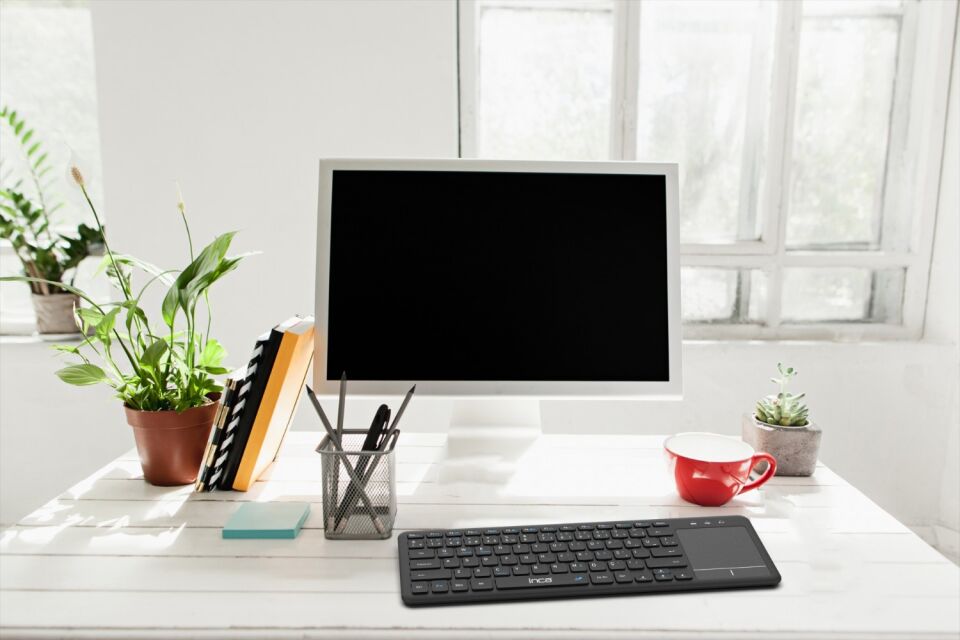 Inca IBK-568BT Dual Mod Bluetooth + 2.4G Touch Pad Smart Keyboard