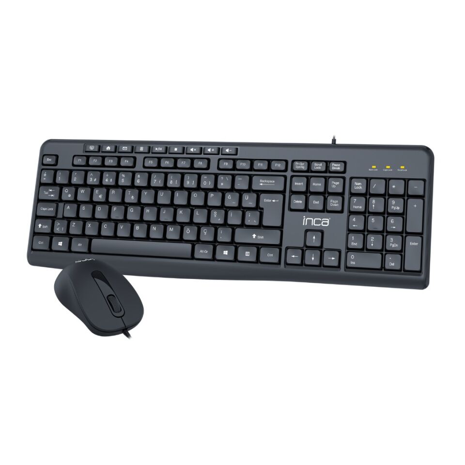 IMK-372T Multimedya Türkçe Q Klavye + 1000 DPI Optik Mouse Set