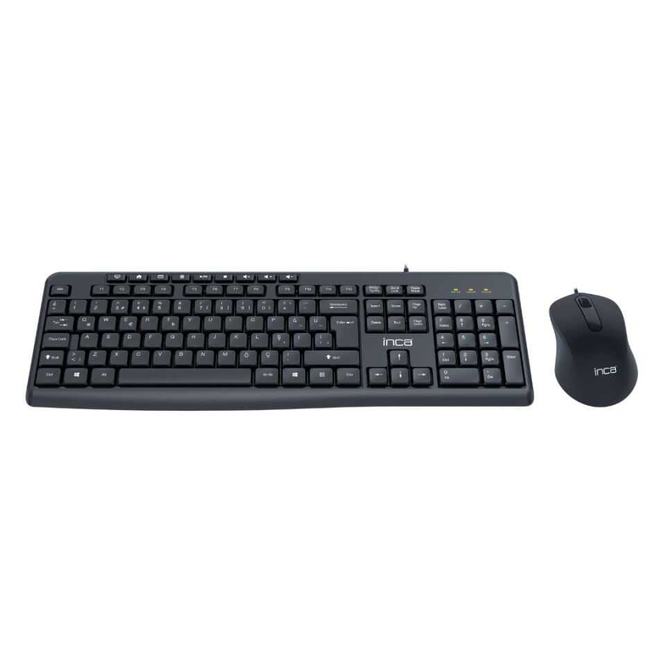 IMK-372T Multimedya Türkçe Q Klavye + 1000 DPI Optik Mouse Set