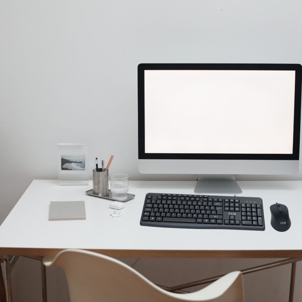 IMK-372T Multimedya Türkçe Q Klavye + 1000 DPI Optik Mouse Set