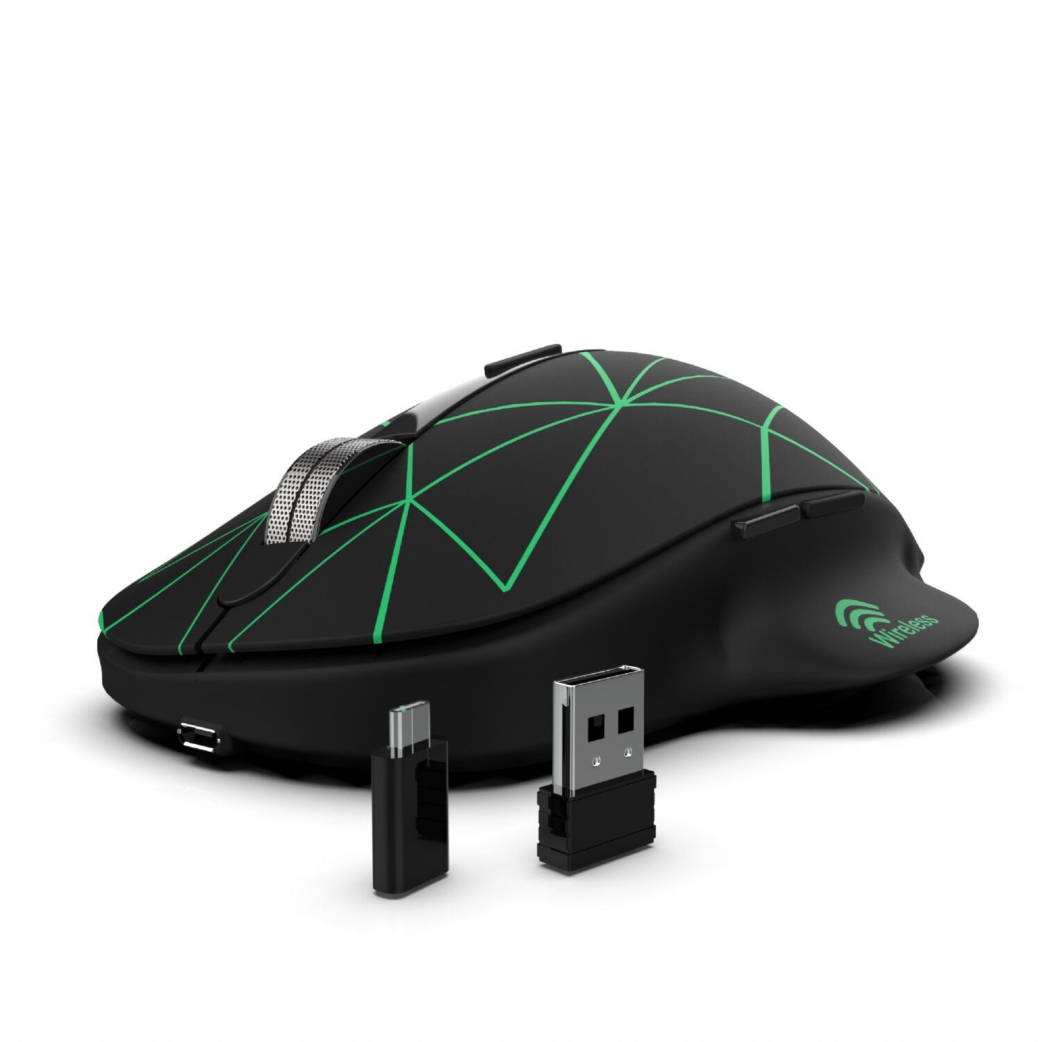 IWM-551 Kablosuz USB Type C Şarj Edilebilir 1600 DPI RGB Mouse