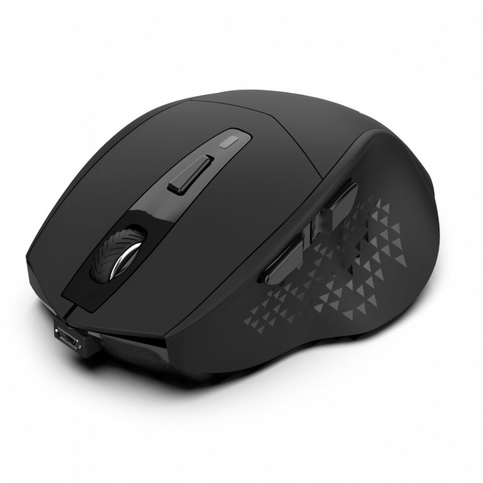 IWM-521 Ergonomik Kablosuz Optik Mouse | 2.4GHz, Sessiz Tuş, 800-1600 DPI, Nano Alıcı