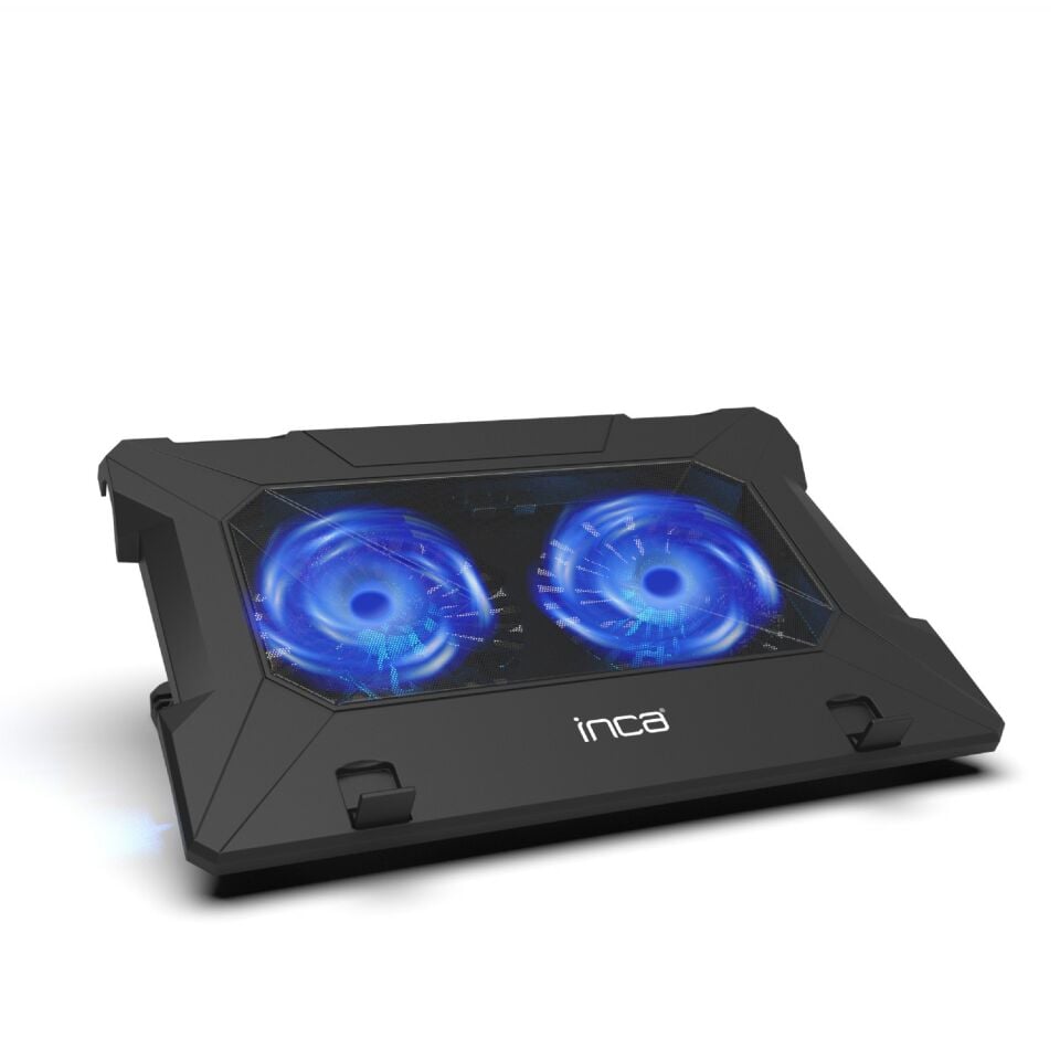 INC-321RX Yüksek Hava Akımlı Çift 140mm Fanlı Gaming Laptop Soğutucu | 70 CFM 1000 RPM On/Off Tuşlu Anti-Slip