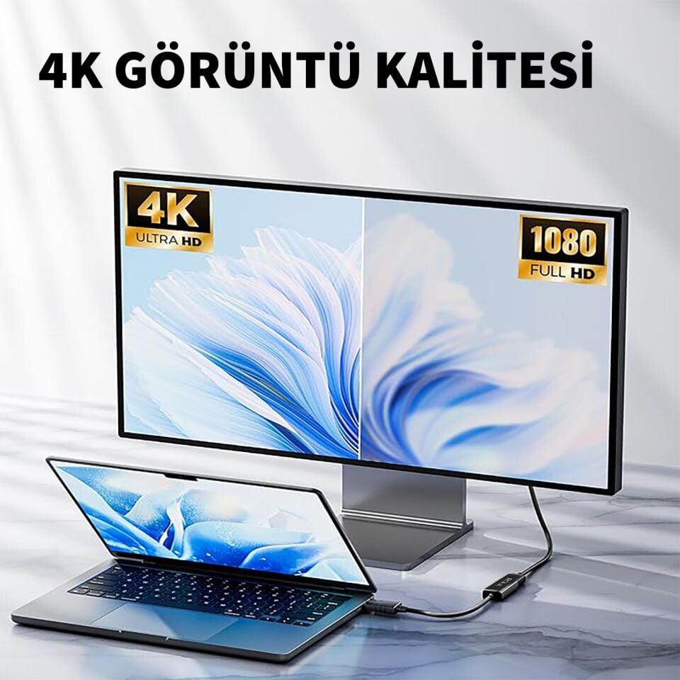 IDTH-05 DisplayPort to HDMI Dönüştürücü | 4K Ultra HD 30Hz 20 cm