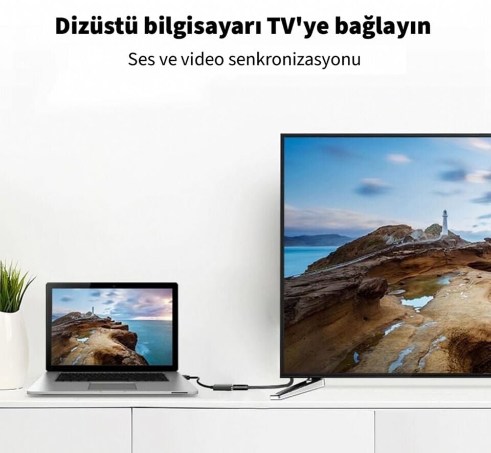 IDTH-05 DisplayPort to HDMI Dönüştürücü | 4K Ultra HD 30Hz 20 cm