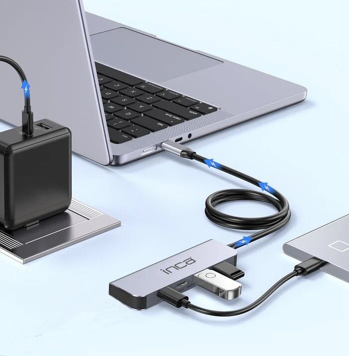 ITPT-4TX 4 Port USB Type-C 3.1 Hub | 10 Gbps Alüminyum Gövde