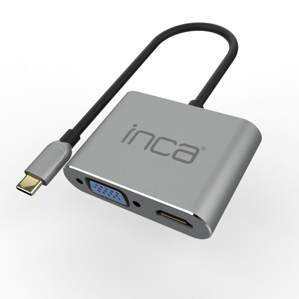 ITPC-06TX USB Type-C HDMI VGA USB 3.0 Çoklayıcı | 100W Güç Dağıtımı 4K@30Hz