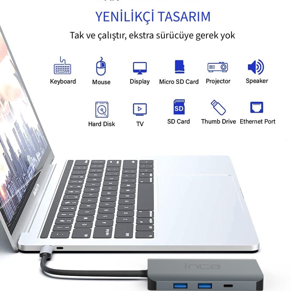 ITPC-10TX USB-C Multiport Adaptör