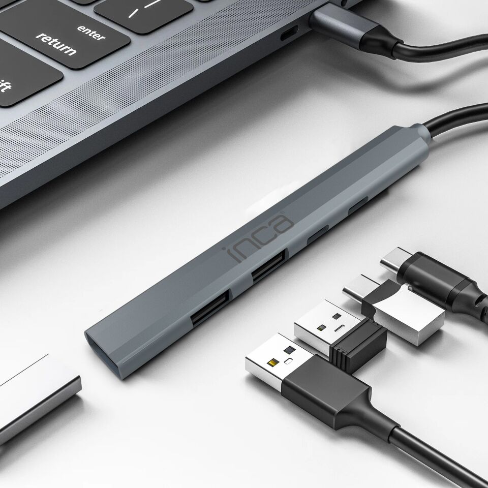 IUTP-06T USB-C Dönüştürücü Adaptör | USB 3.0  USB 2.0  Type-C  100W Güç Dağıtımı