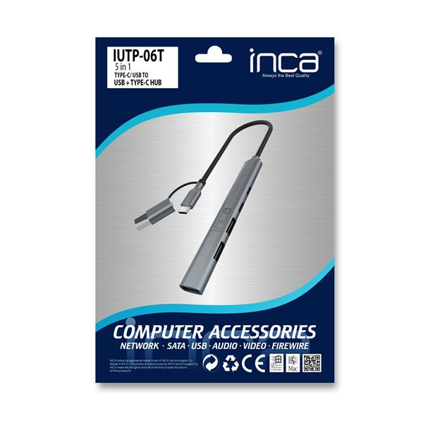 IUTP-06T USB-C Dönüştürücü Adaptör | USB 3.0  USB 2.0  Type-C  100W Güç Dağıtımı