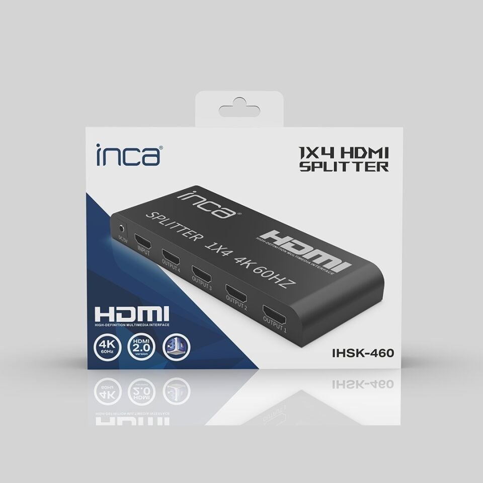 IHSK-460 Ultra HD HDMI 2.0 Dönüştürücü | 4K60Hz HDR  3D Video  DTS/Dolby Audio