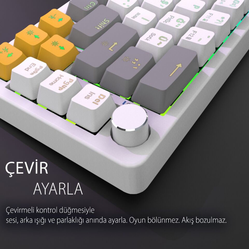 IKG-457 Empousa Hot Swap Red Switch Makro Mekanik Klavye