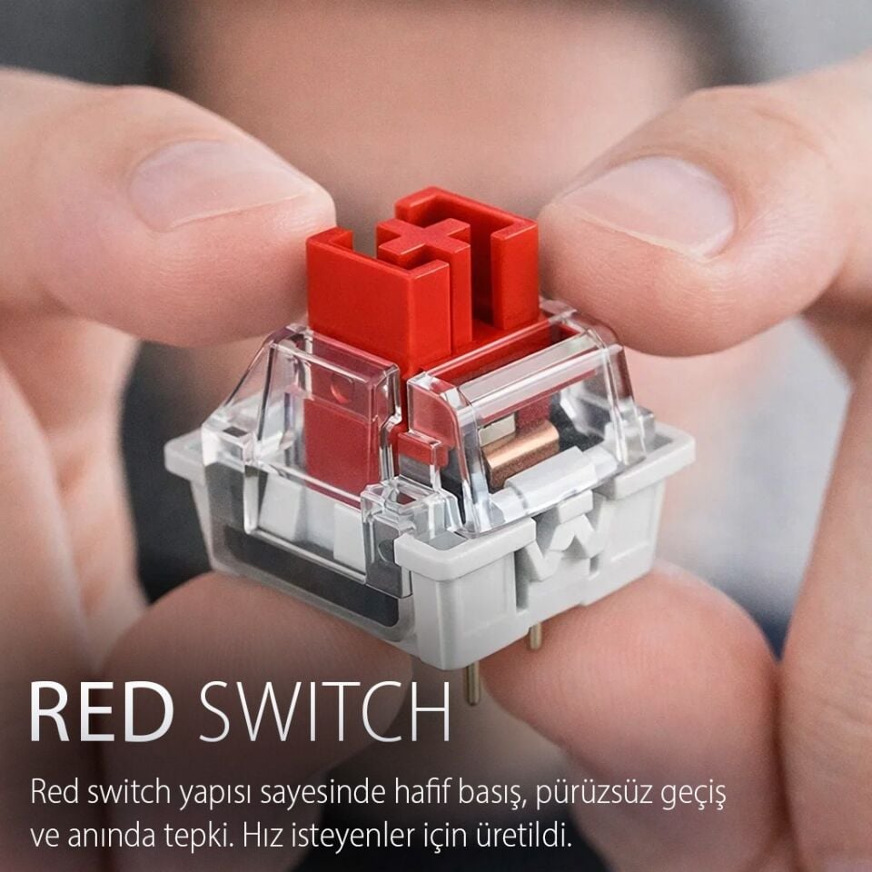 IKG-457 Empousa Hot Swap Red Switch Makro Mekanik Klavye