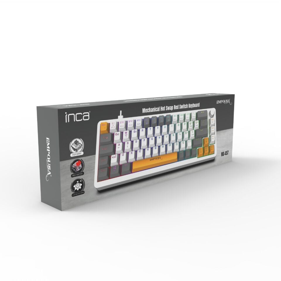 IKG-457 Empousa Hot Swap Red Switch Makro Mekanik Klavye