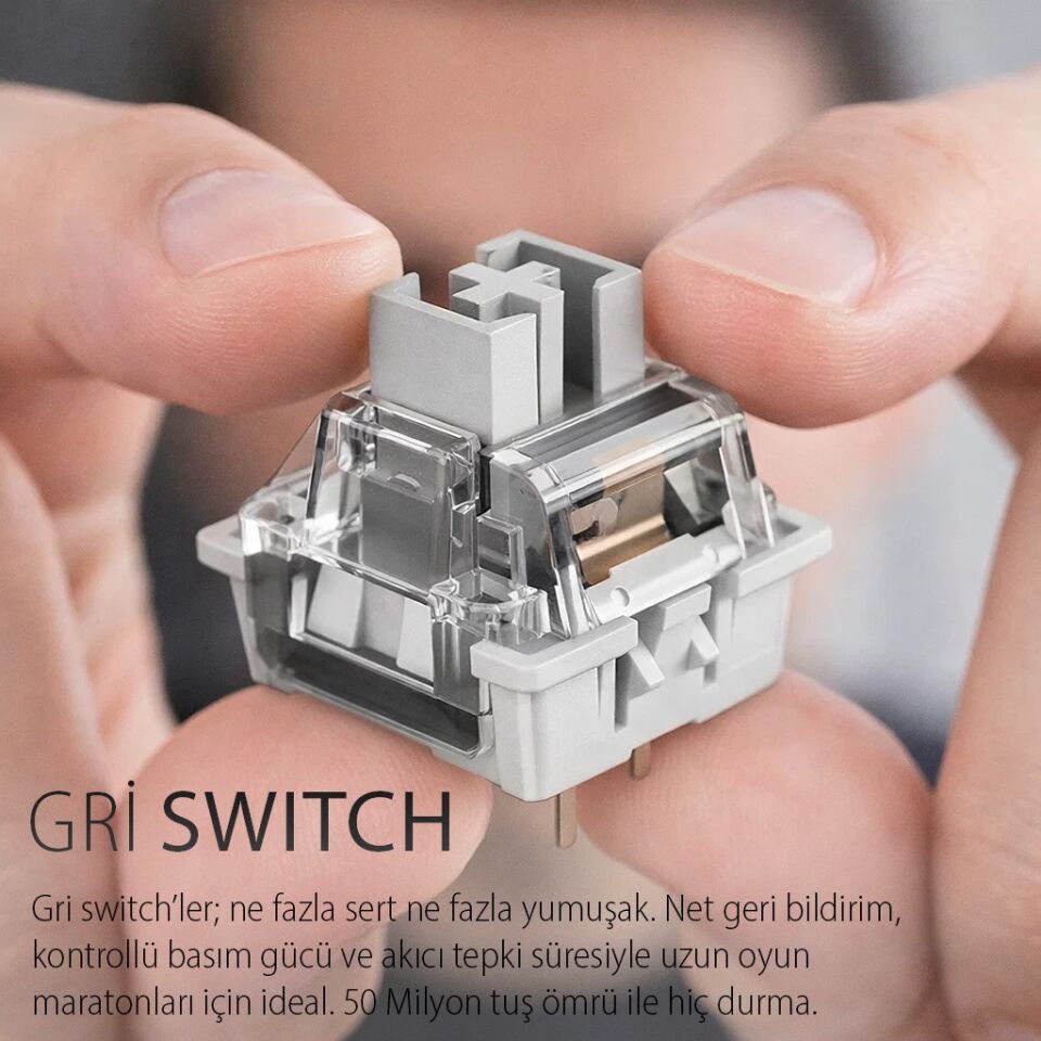 IKG-455 Empousa Gasket Hot Swap Posh Tri-Mode Makro Rgb Mekanik Klavye