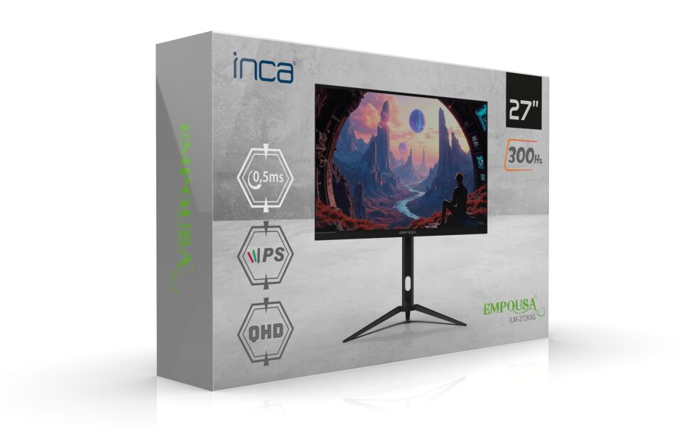 ILM-272KXG 27'' 300Hz 0.5ms QHD IPS 2K Gaming Monitör | HDMI 2.1 2K 1440P VRR Ayarlanabilir Stand